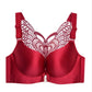 Butterfly Embroidery Front Closure Push-Up Gather Wireless Mjukbehå