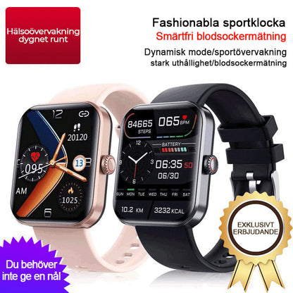 Dagens erbjudande till halva priset [Hjärtfrekvens- och blodtrycksmätning under hela dagen] Fashionabla smartklocka med Bluetooth