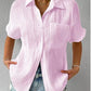 Klassisk, avslappnad skjorta med knappar - mjuk och bekväm(50 % OFF)