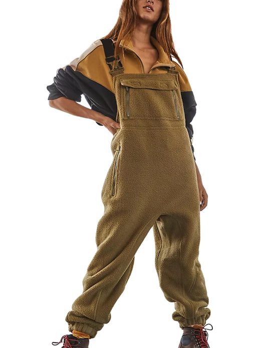 VARM OVERALL I FLEECE FÖR DAMER LÖS OCH LEDIG JUMPSUIT-🔥🔥Hot Sale 50% rabatt